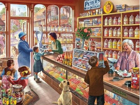 Old Candy Shop - Paint by Numbers Kit