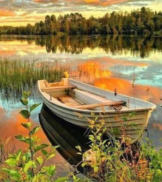 A Docked Boat In Jungle