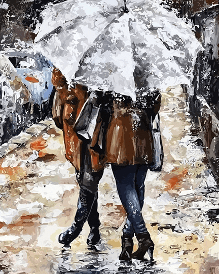 Couple in Rain