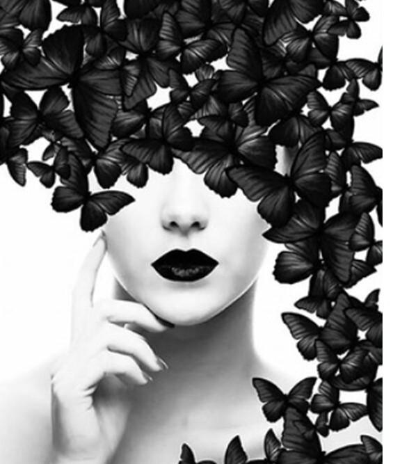 Girl and Butterfly