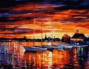 Abstract Landscape Street City River - Pant by Numbers