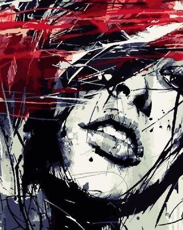 Abstract colorful Women  - Paint by Numbers