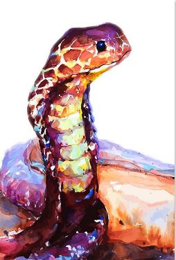 Abstract snake horror - Paint by numbers