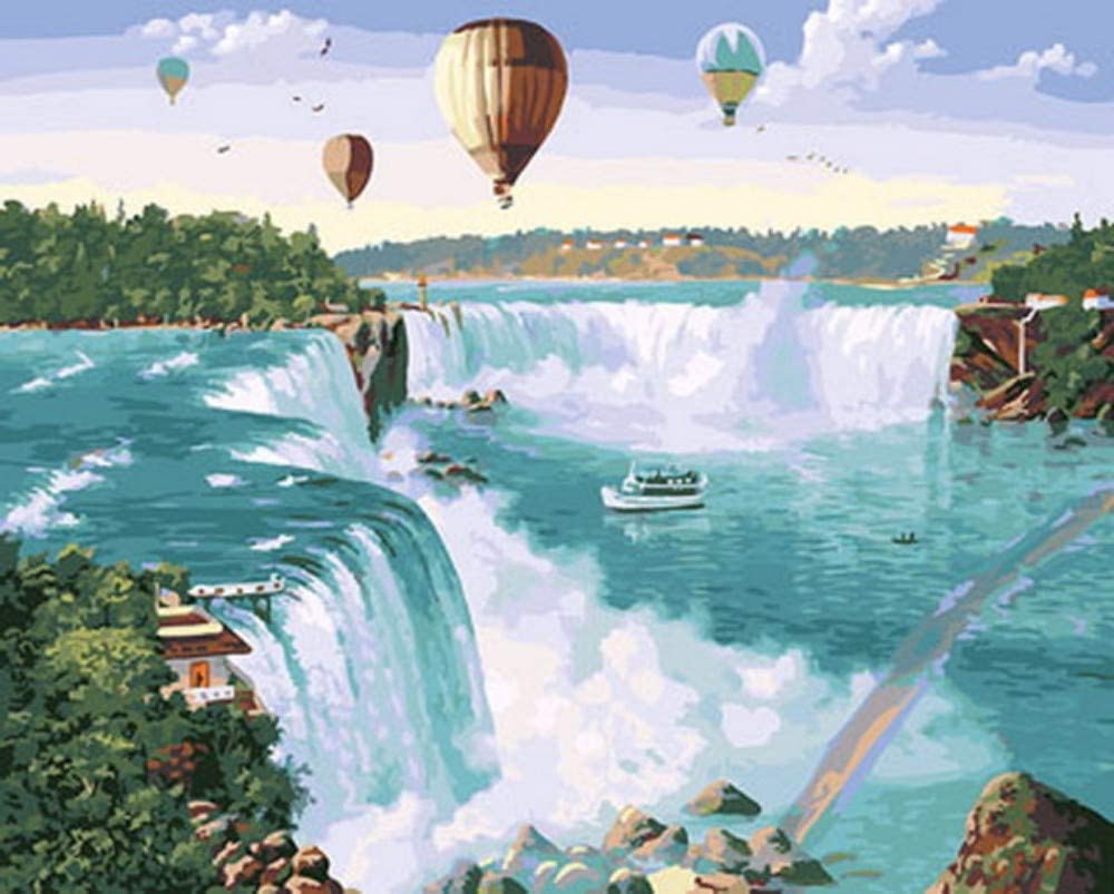 Air Balloons Niagara Falls Painting by number