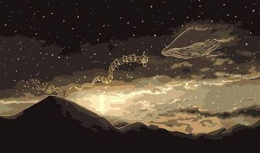 Whale in The Sky - Paint by numbers