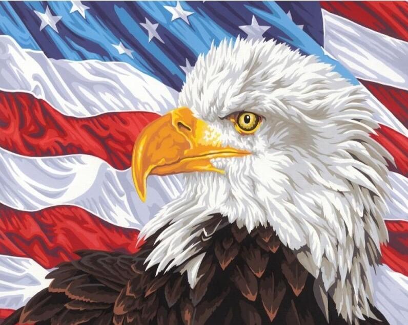 Eagle With Flag