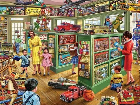 An Old Toy Shop - Paint by Numbers Kit