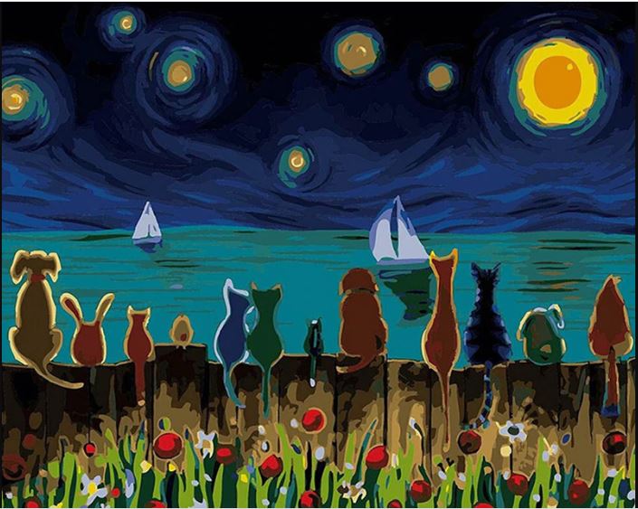 Animals Painting - Paint by Numbers Kit