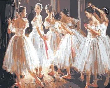 Ballet Dancer Girls - Paint by Numbers Kit