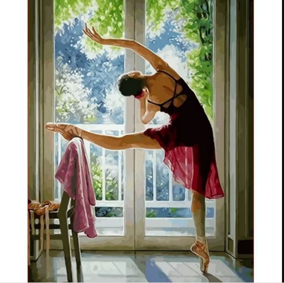 Ballet Dancer Girl - Paint by Numbers