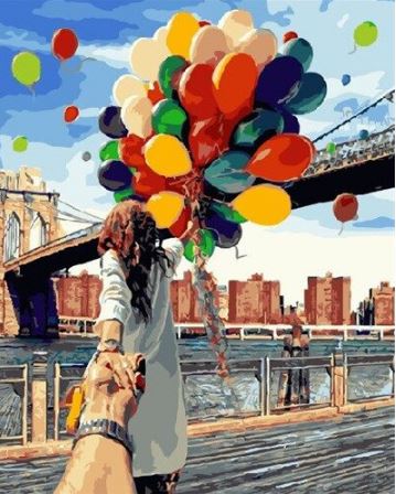 Balloons Freedom Love Painting