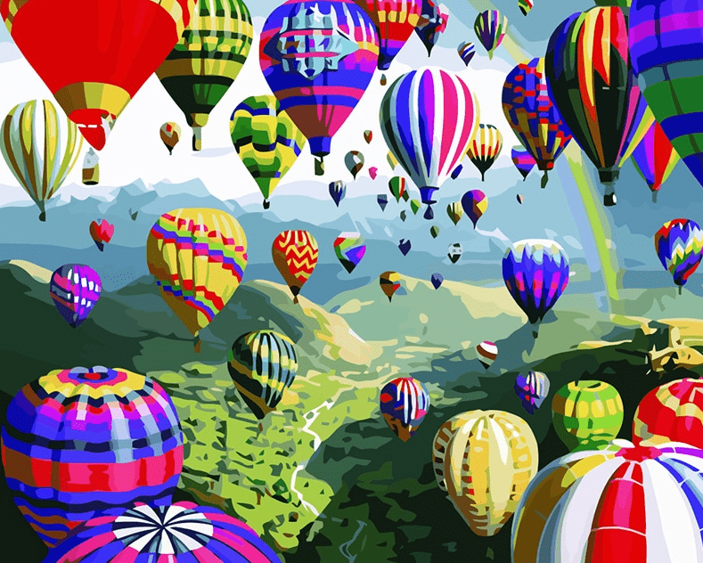 Balloons In The Air painting kit