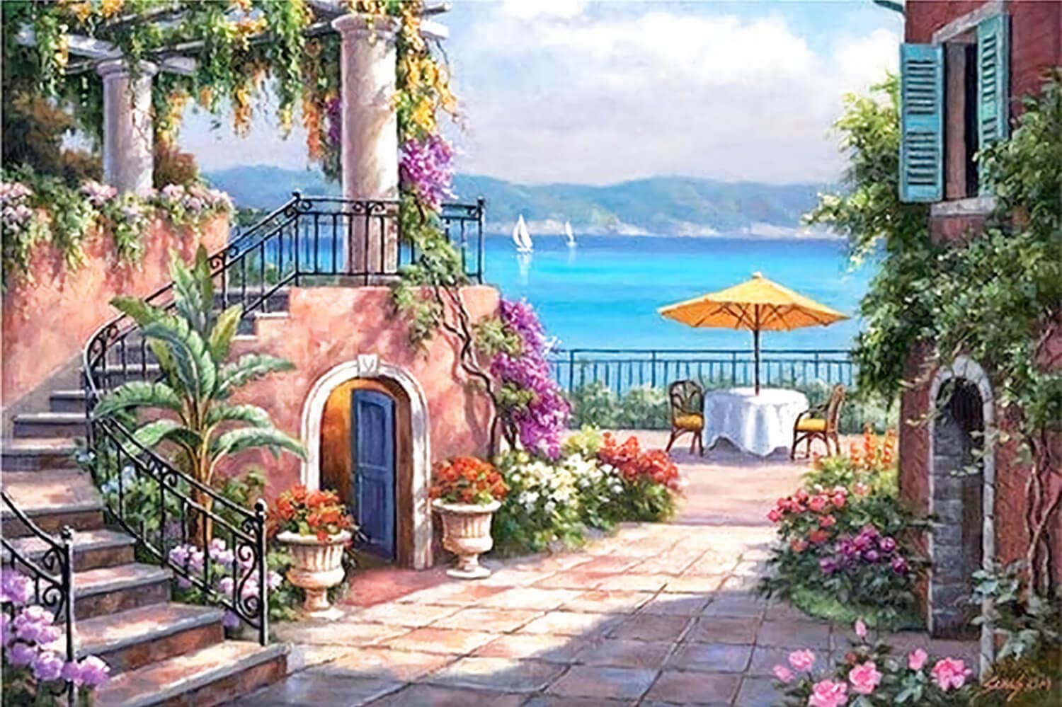 Beautiful House Painting by numbers Kit