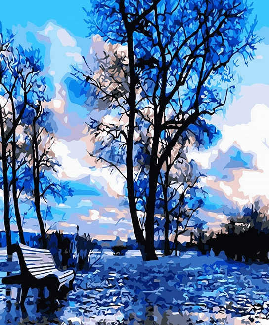 Blue sky painitng