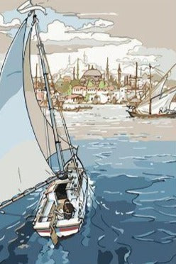 Sailing Boat - Paint by Numbers