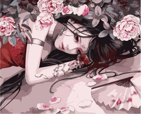  Girl with Broken Heart - Paint by Numbers Kit