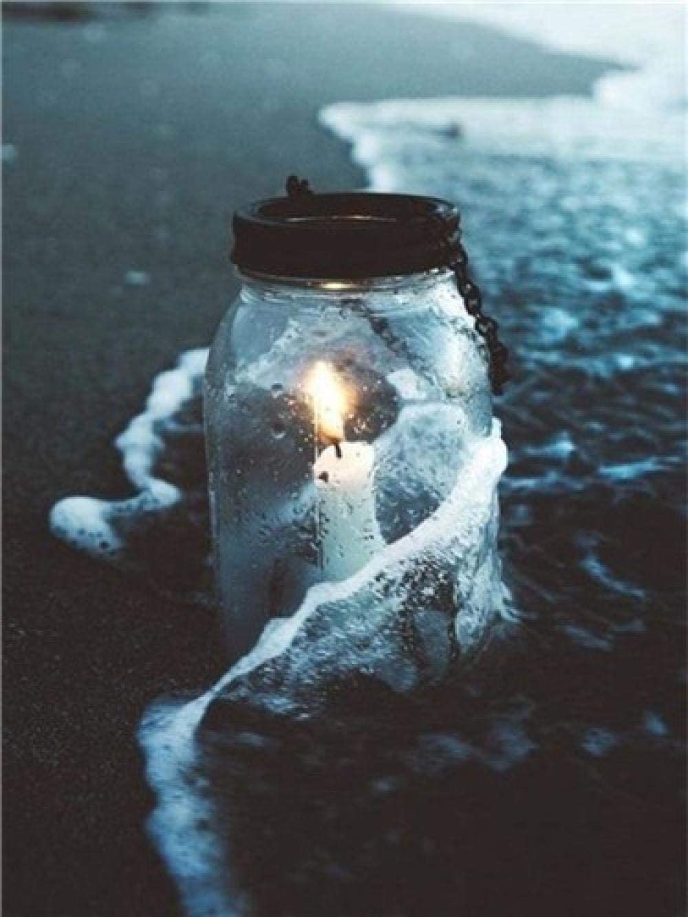 Candle in Jar Painting by number
