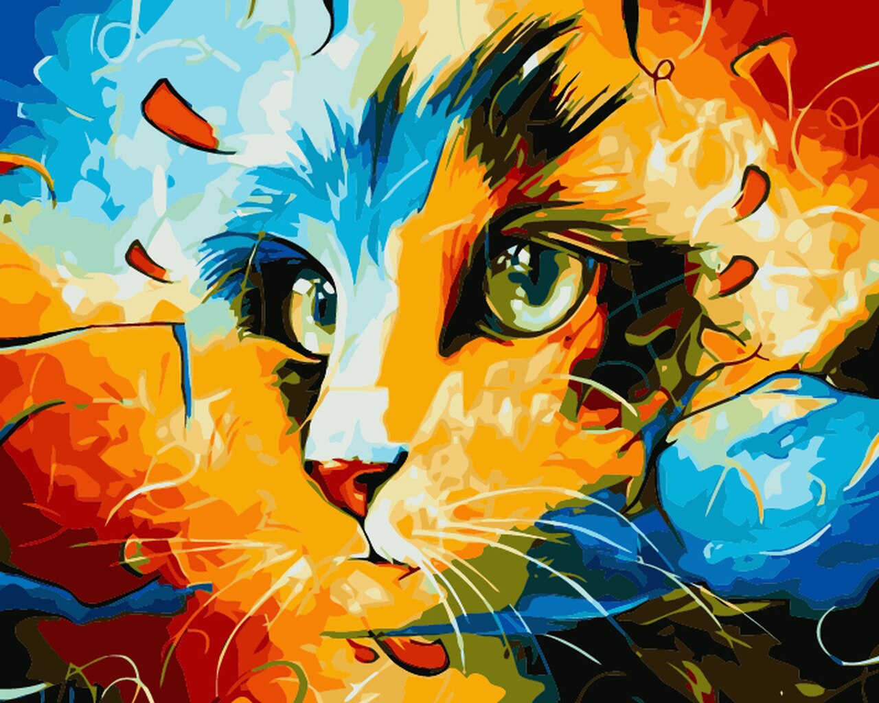 Cat DIY Paint By Numbers