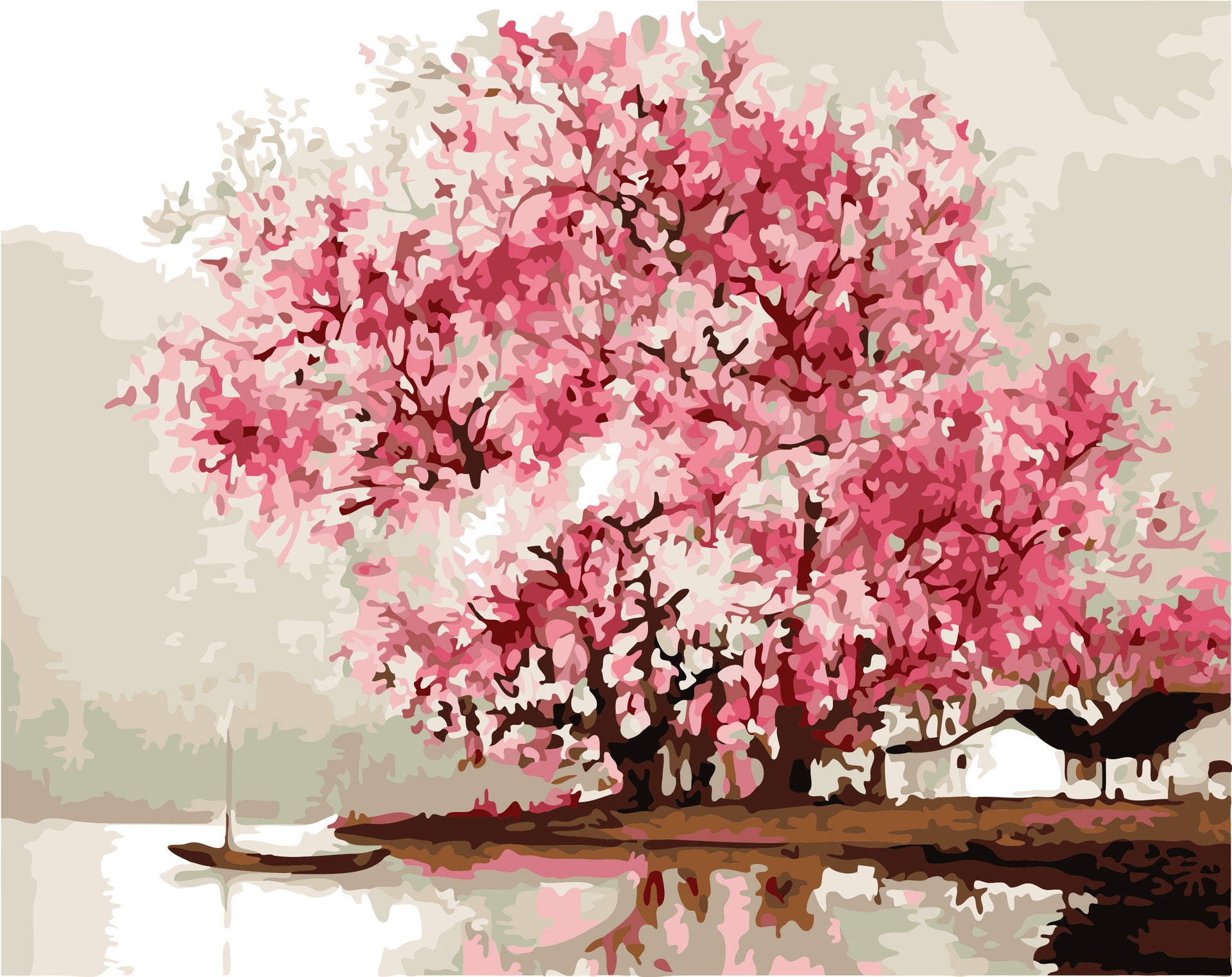 Cherry tree painting