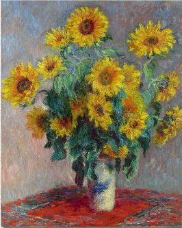Sunflower Painting by Monet - Paint by Numbers
