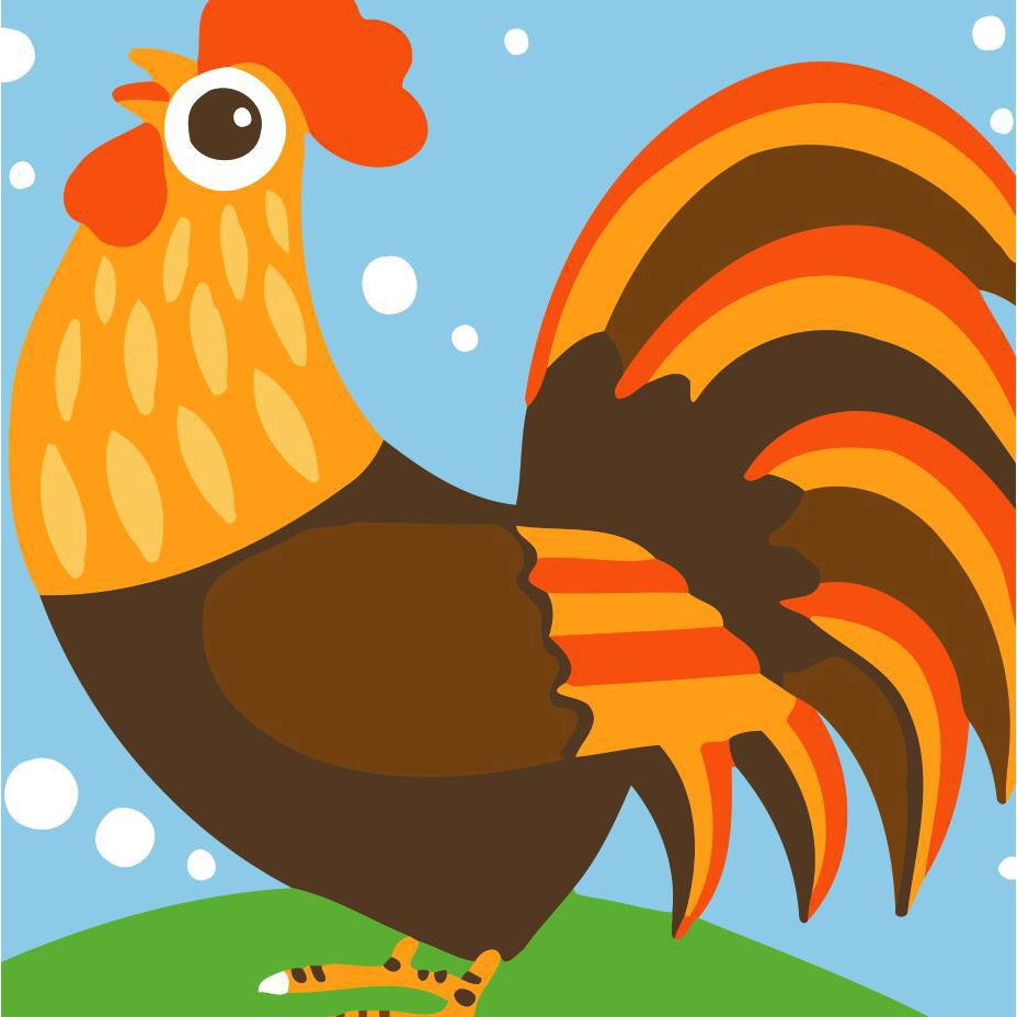 cock paint by numbers