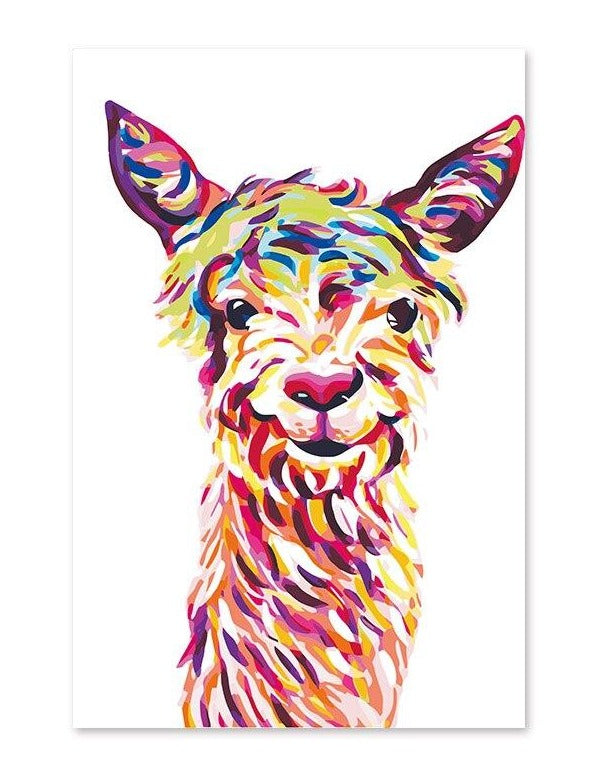 Alpaca Painting - Paint by numbers