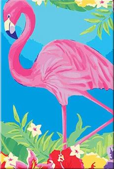 Colorful Flamingo Painting - Artwork 