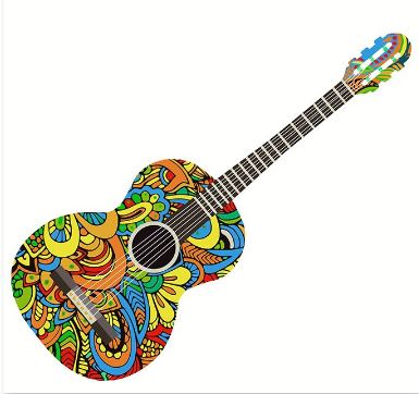 Colorful Guitar Artwork