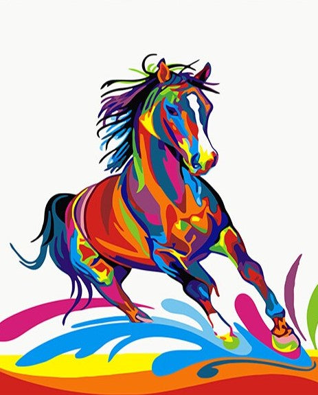 Colorful Running Horse Kit