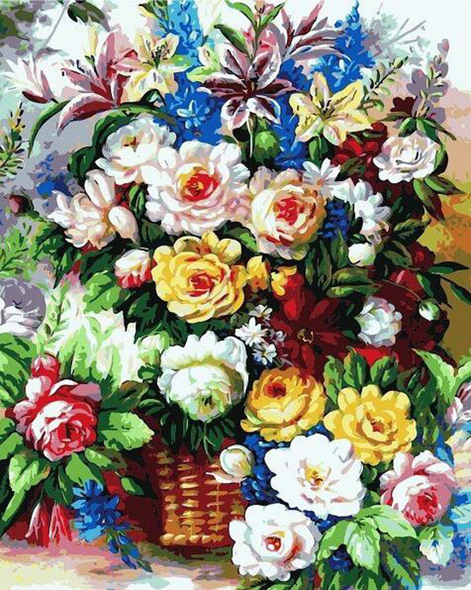 DIY flowers painting