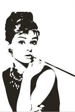 Cartoon Hepburn Star Famous Handwork - Paint by Numbers