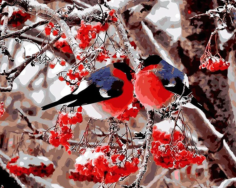 Couple Of Bullfinches Kit