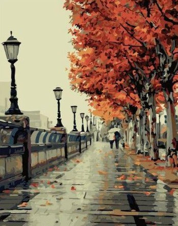 Walking Down The Street - Paint by Numbers
