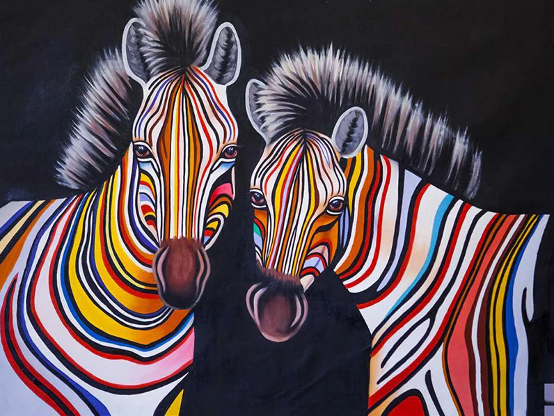 Cute Colorful Zebras Kit