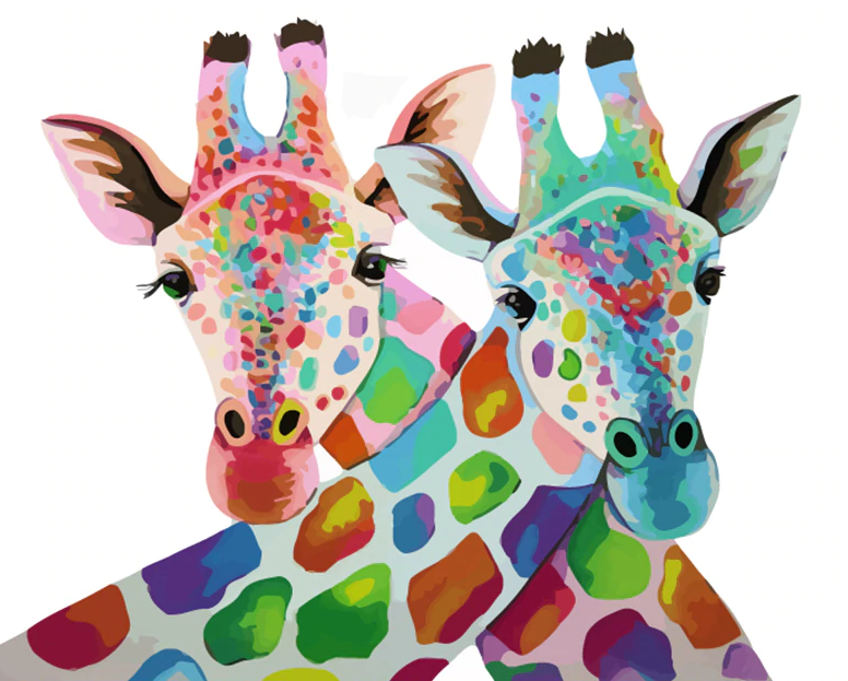 Cute Couple Of Giraffe