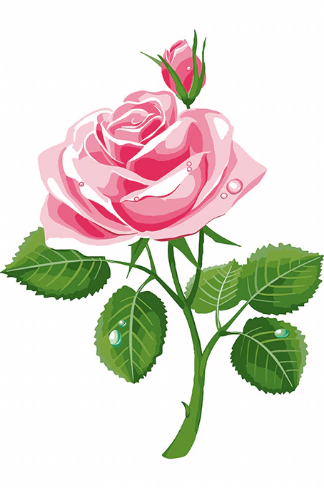 Cute Pink Rose Kit