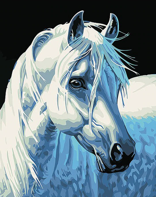Cute Whit Horse Kit