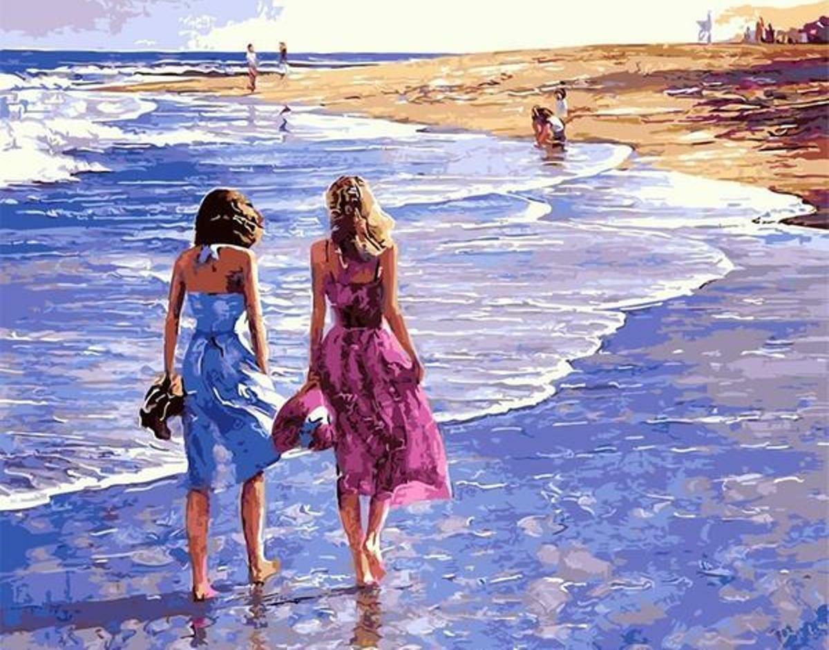 seascape painting by  numbers