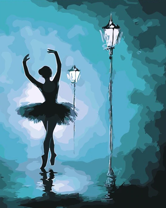 Dancing Girl At Night