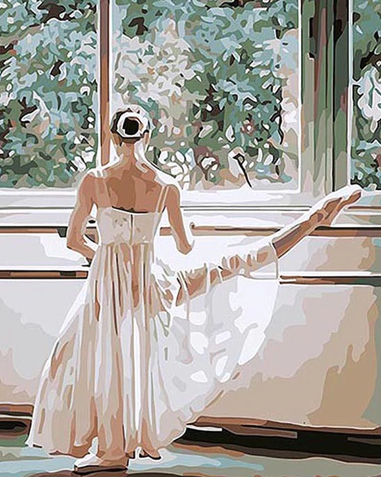Dancing Girl In White Dress Kit