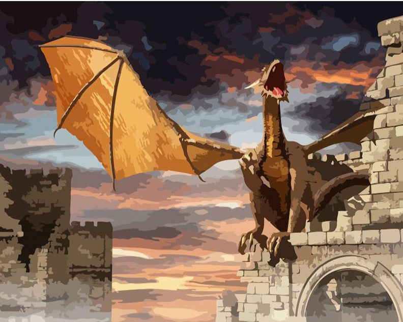 Dragon paint by numbers