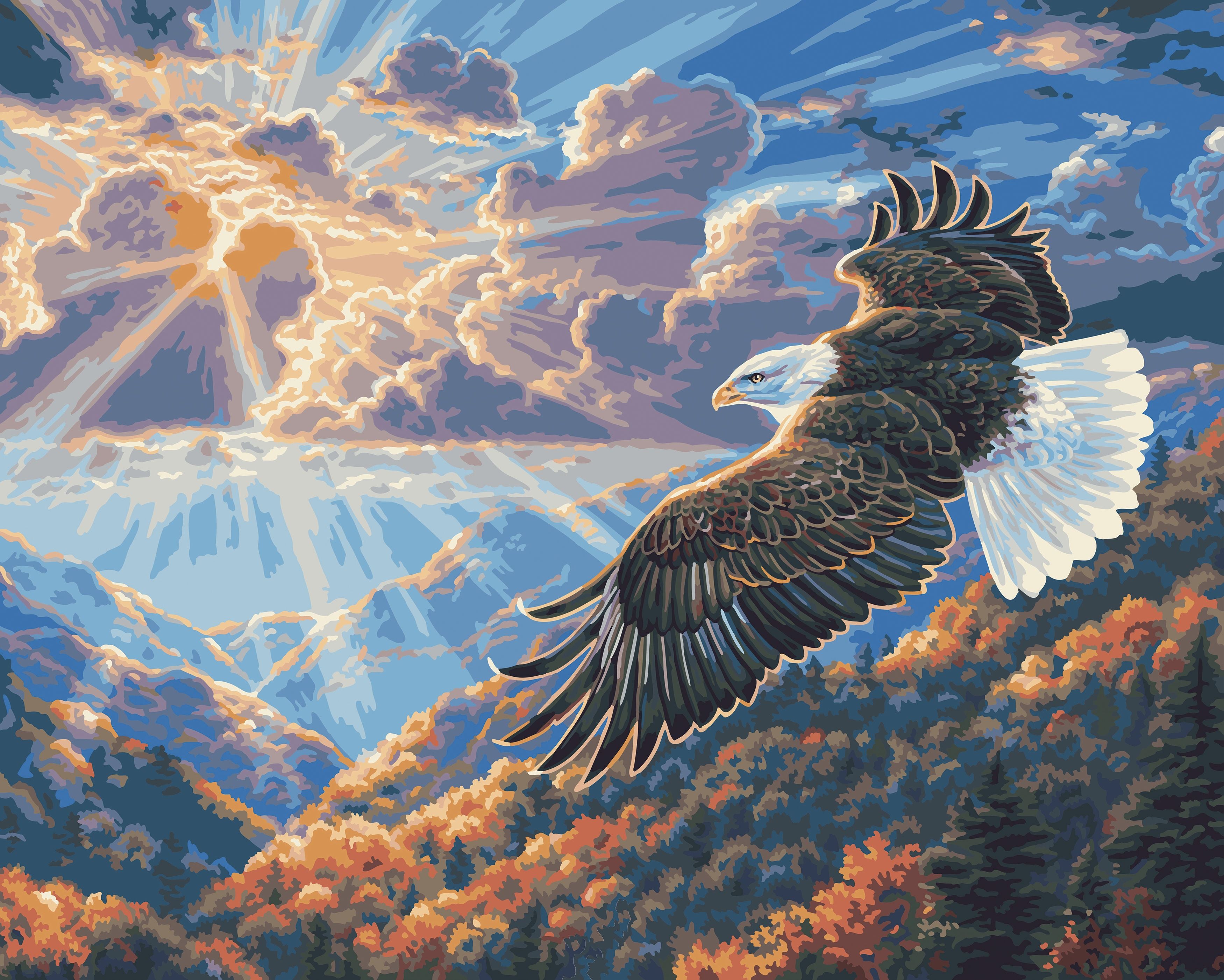 Eagle Sunset Painting kit