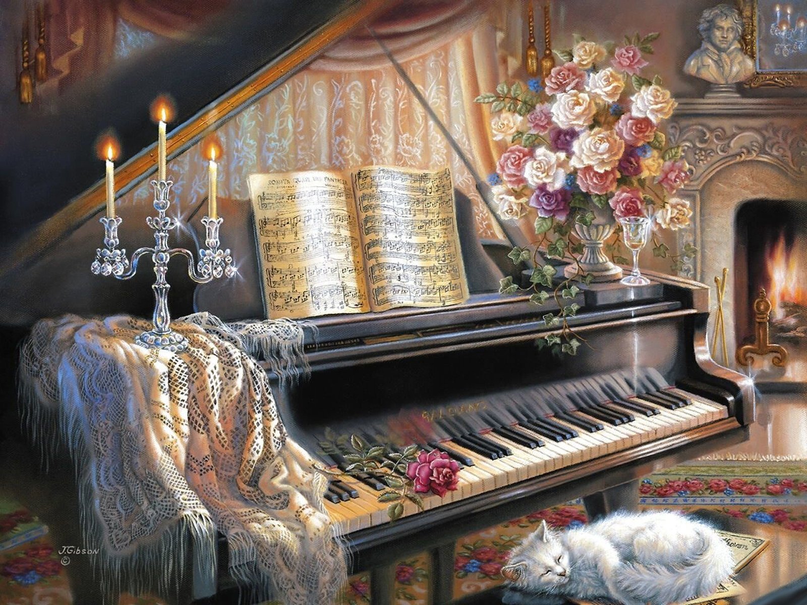 Europe Piano DIY Painting