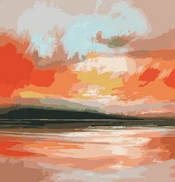 Famous Sky Abstract - Paint by Numbers Kit