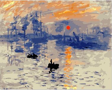 Sun Rise Famous Painting - Paint by Numbers