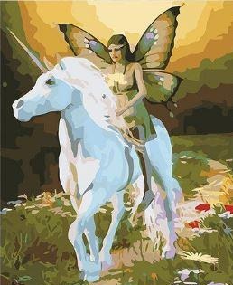 Fantasy Elf Knight Warrior - Paint by Numbers Kit
