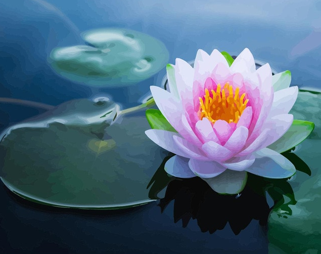 pink Flower painting 