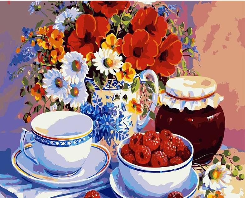 Cups And Flowers