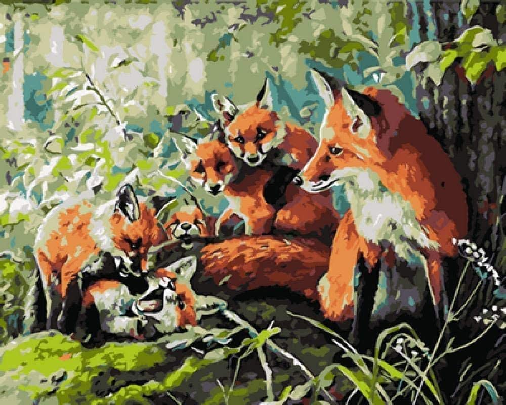 fox DIY painting