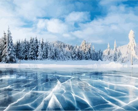 Ice Covered everything - Paint by Numbers Kit